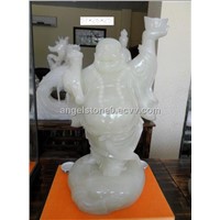 onyx handicraft,smiling Buddha,stone buddha stone craft