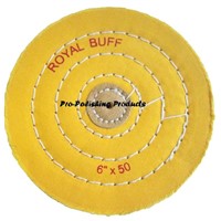 yellow muslin buffs, yellow treated buffing wheel