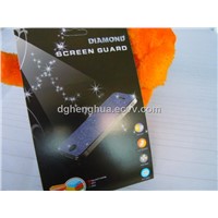 Shiny Silver and gold diamond power screen protector For Iphone4