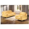 Penny Sofa with Top Grain Leather&Stainless Steel Leg(S1035)
