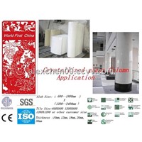 Never color change super white and glossy no hole  Crystallized Glass Column