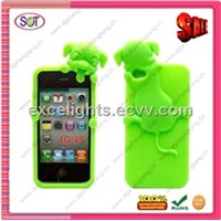 2012 animal shapes silicone phone cases for iphone