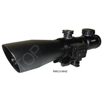3-9X42 Best Seller Tactical Red&amp;amp;Green Illuminated Sniper Scope with Laser Sight
