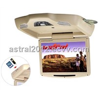AST-1218D 12inch flip down monitor with dvd usb sd ir fm games