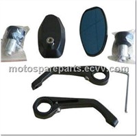 CNC Motorcycle Bar End Mirrors, Made of Aluminum Alloy 6061