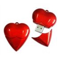 16GB Heartshape USB Flash Drive for Promotional Gift