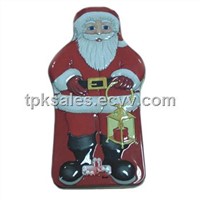Christmas Santa Tin Box