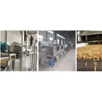 Continuous automatic peanuts frying machine