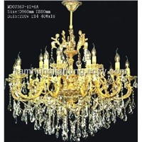 Diameter 960mm Brass Crystal Chandelier Lamp With Gold Finish