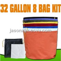 EXTRACTOR herbal 32 GALLON 8 BAG KIT with pressing screen