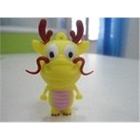Yellow Cow Cartoon USB Flash Disk for Promotion