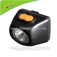 LED mining cordless cap lamp with digital device safety lamp