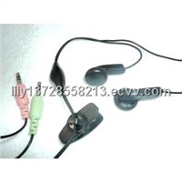 Multimedia headset with built-in microphone,