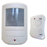 PIR alarm with RF remote keyfob