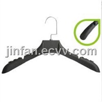 Pearlized plastic women clothes hangers