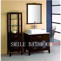 Popular Modern Bathroom Vanity With Side Cabinet and Mirror (A-03)