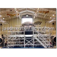 Strong aluminium alloy scaffolding systems