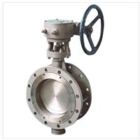 Titanium gear operated butterfly valve