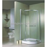 hinge shower enclosure with white ABS tray  MJY-JY-03