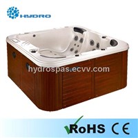 square outdoor spa bathtub jacuzzi with CE approval 612
