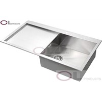 AT100SP Stainless Steel Kitchen SInk With Drainboard