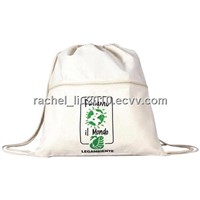 Canvas Backpack (KM-CAB0006), canvas bag, cotton bag, drawstring bag, fabric bag