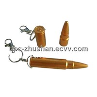 Fashion OEM Keychain Portable Bullet USB Pendrive