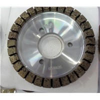 Diamond cup grinding wheel for glass processing