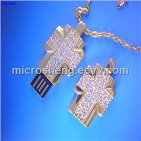 Jeweled Pendent USB Flash Drive