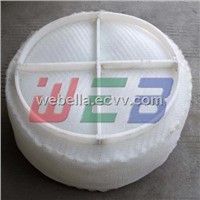 Knitted wire mesh PP demister pad/PE demister pad