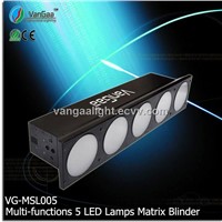 Multi-functions Jointed 5 Lamps  LED Matrix Blinder Light(VG-MSL005)