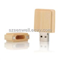 Rectangular with Edge Wood USB Pendrive-w25