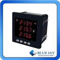 Three Phase LED Voltmeter With RS485 port, 4~20Ma Analog output For option
