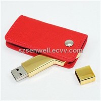 Bag Shape Leather USB with Key-l21