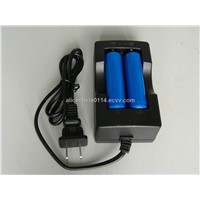 round cell 18650, 26650, CR123A li-ion battery charger