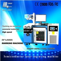 semicondutor metal laser engraving machine for metal namecard  HSDP-50W