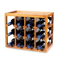 wood wine display rack
