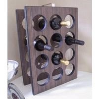 wood wine display rack