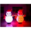 Inflatable Lighting Snowman for Christmas Day Color Change Rotating Snowman Decor Lights