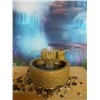 Stone Mill Shape Ceramic Table Fountain With Glass ball