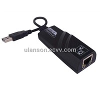 USB 2.0 to 10/100/1000 Mbps Gigabit Ethernet RJ45 External Network Card Lan Adapter