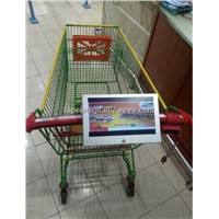 10.1inch small lcd display advertising for shopping cart