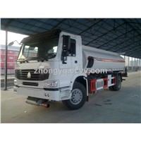 4x2 HOWO 10000 liter fuel tanker truck