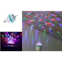 3W LED RGB Colorful Rotating Lamp For Christmas,Party, and Bar. 3W RGB LED Light Bulb, Foco LED RGB