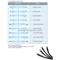Cable Assemblies  Coaxial Cables (RF) 1/2&amp;quot; flexible jumper cable