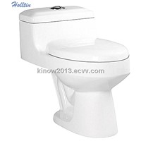 HT187 ceramic cheap price one piece toilet for bathroom
