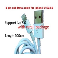 Hot Sell New Arrival ISO7.0 8 PIN Sync USB Data Cable for Iphone5 5G 5S Charger Cable for Iphone 5