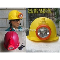 Intergration Safety Helmet with LED Torch/Mining Cap