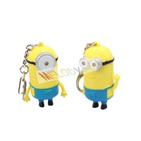 New Arrive LED Despicable ME Key Chain Toy with Voice Sounding Toy Electronic Toy for Children