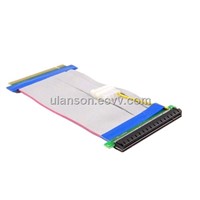 PCI Express PCI-e 16X TO 16X Riser Card Extender Ribbon Cable with w/ Molex Connector